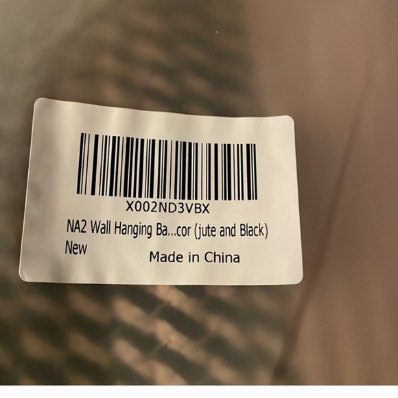 2 Hanging Woven Wall Storage Basket - Picture 3 of 6